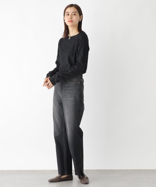 LEPSIM（レプシィム）の「シャギーメロウプルオーバー　963512（Tシャツ/カットソー・レディース・ブラック/アイボリー/オフホワイト・FREE）」の15枚目の写真