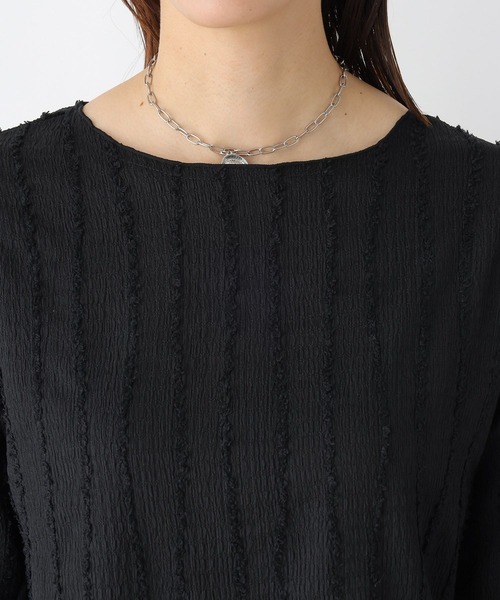 LEPSIM（レプシィム）の「シャギーメロウプルオーバー　963512（Tシャツ/カットソー・レディース・ブラック/アイボリー/オフホワイト・FREE）」の21枚目の写真