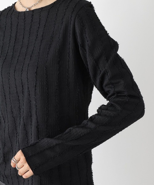 LEPSIM（レプシィム）の「シャギーメロウプルオーバー　963512（Tシャツ/カットソー・レディース・ブラック/アイボリー/オフホワイト・FREE）」の22枚目の写真