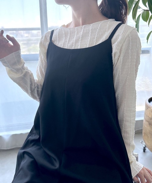 LEPSIM（レプシィム）の「シャギーメロウプルオーバー　963512（Tシャツ/カットソー・レディース・ブラック/アイボリー/オフホワイト・FREE）」の9枚目の写真