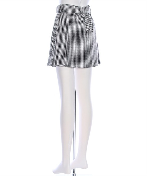 clear（クリア）の「インパン付きウエストベルトスカート（スカート・レディース・ブラック/ブラック系その他/ブラウン・M/S）」の6枚目の写真