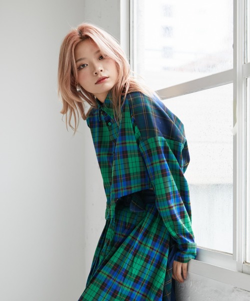 VeLV(ヴェルヴ)の「CROPPED SHIRT クロップドシャツ(シャツ/ブラウス・レディース・チェック/ホワイト・FREE)」の13枚目の写真