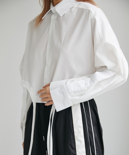 VeLV(ヴェルヴ)の「CROPPED SHIRT クロップドシャツ(シャツ/ブラウス・レディース・チェック/ホワイト・FREE)」の21枚目の写真