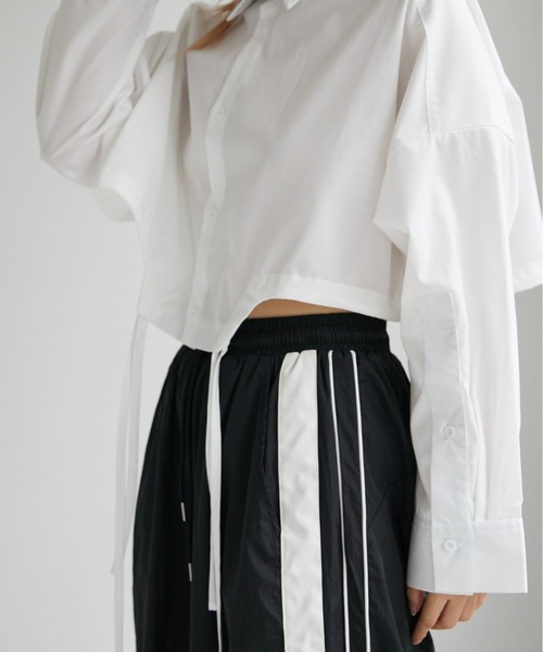 VeLV(ヴェルヴ)の「CROPPED SHIRT クロップドシャツ(シャツ/ブラウス・レディース・チェック/ホワイト・FREE)」の22枚目の写真