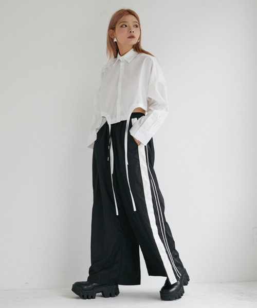 VeLV(ヴェルヴ)の「CROPPED SHIRT クロップドシャツ(シャツ/ブラウス・レディース・チェック/ホワイト・FREE)」の8枚目の写真