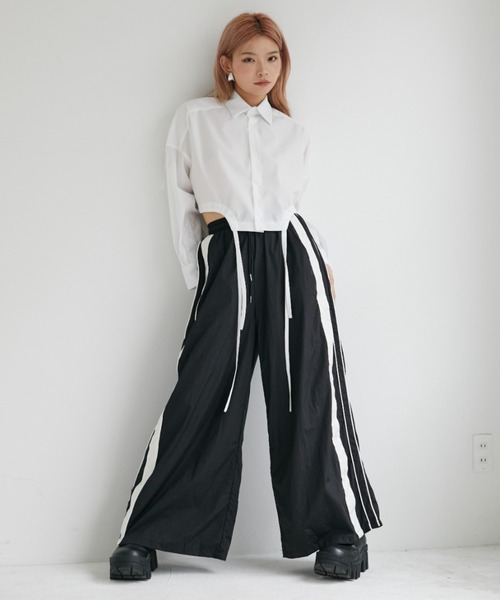 VeLV(ヴェルヴ)の「CROPPED SHIRT クロップドシャツ(シャツ/ブラウス・レディース・チェック/ホワイト・FREE)」の6枚目の写真
