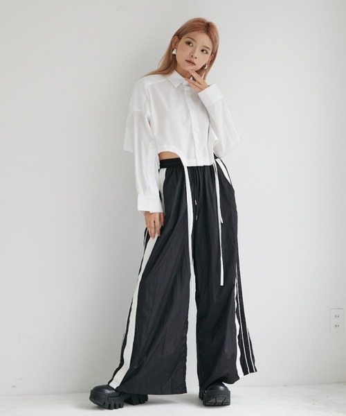 VeLV(ヴェルヴ)の「CROPPED SHIRT クロップドシャツ(シャツ/ブラウス・レディース・チェック/ホワイト・FREE)」の7枚目の写真