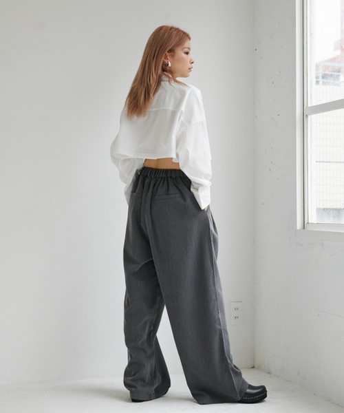 VeLV(ヴェルヴ)の「CROPPED SHIRT クロップドシャツ(シャツ/ブラウス・レディース・チェック/ホワイト・FREE)」の10枚目の写真
