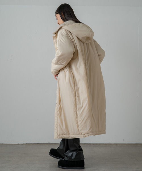 earthy（アーシー）の「【撥水・抗菌・保温】ナイロンリバーシブル