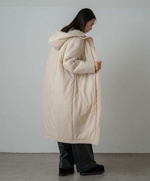 earthy（アーシー）の「【撥水・抗菌・保温】ナイロンリバーシブル