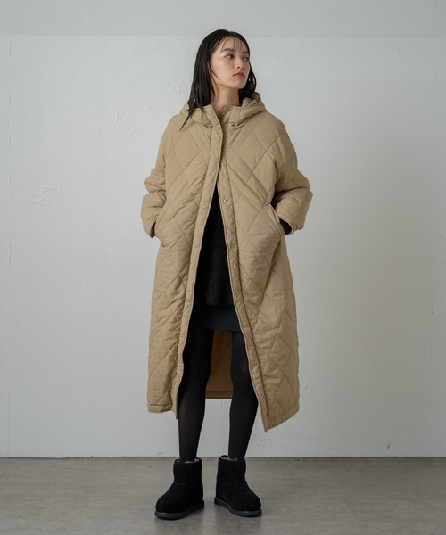 earthy（アーシー）の「【撥水・抗菌・保温】ナイロンリバーシブル