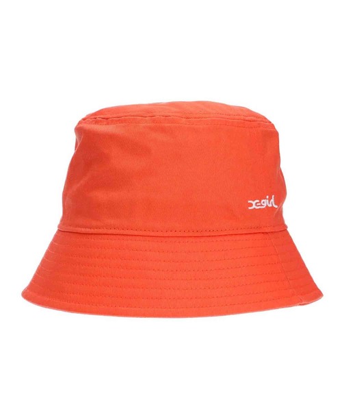 X-girl(エックスガール)の「BASIC BUCKET HAT(ハット・レディース・オレンジ/ブラック/ライトグレー・ONE SIZE)」の3枚目の写真