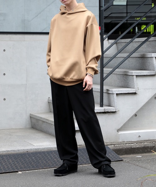 SETUP7（セットアップセブン）の「men's FUDGE 11月号掲載アイテム！【SETUP7】Super smooth cardboard Hoodie ダンボールスウェットフーディパーカー（パーカー・メンズ・ベージュ/グレー/アイボリー/ブラック・M/L/XL）」の16枚目の写真