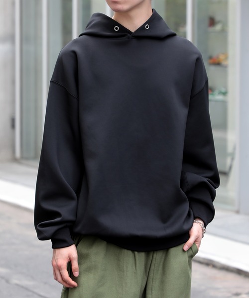 SETUP7（セットアップセブン）の「men's FUDGE 11月号掲載アイテム！【SETUP7】Super smooth cardboard Hoodie ダンボールスウェットフーディパーカー（パーカー・メンズ・ベージュ/グレー/アイボリー/ブラック・M/L/XL）」の14枚目の写真