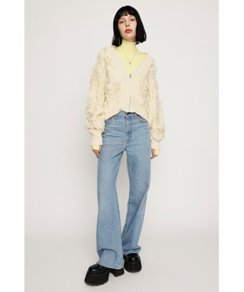 【未使用】SLY ジップアップ カーディガン SLY 「SLY」 ニットカーディガン 1 グレー レディース