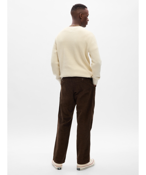 GAP（ギャップ）の「GapFlex ウォッシュウェル バギー プリーツ コーデュロイパンツ（その他パンツ・メンズ・ブラウン系その他/ベージュ/ブラック・36W 32L/31W 32L/34W 32L/28W 30L/32W 30L/32W 32L/30W 30L/29W 30L/31W 30L/33W 32L）」の4枚目の写真
