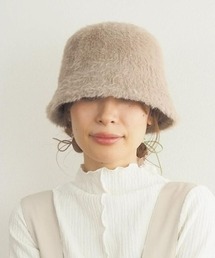 polcadot | SHAGGY THERMO BUCKET HAT／ライクアンゴラファー シャギーハット(ハット)