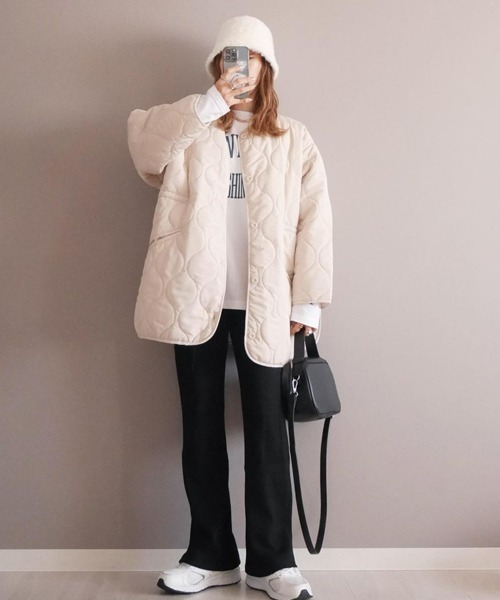 polcadot（ポルカドット）の「SHAGGY THERMO BUCKET HAT／ライクアンゴラファー シャギーハット（ハット・レディース・ブラック/ベージュ/アイボリー・FREE）」の16枚目の写真