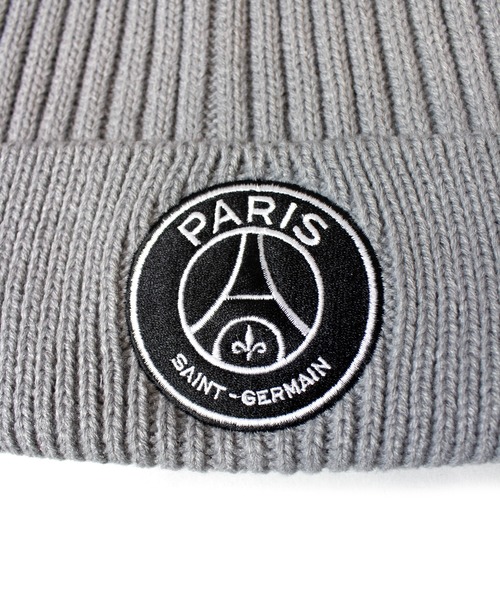PARIS SAINT-GERMAIN（パリサンジェルマン）の「PSG-KNIT CAP（ニットキャップ/ビーニー・メンズ・ブラック/グレー・FREE）」の4枚目の写真