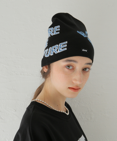 Oriens JOURNAL STANDARD(オリエンス ジャーナルスタンダード)の「【OBEY / オベイ】NATURE AND NUTURE:ニットキャップ(ニットキャップ/ビーニー・レディース・ブラック/ブルー系その他・FREE)」の20枚目の写真