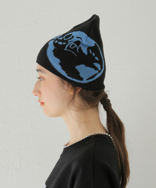 Oriens JOURNAL STANDARD(オリエンス ジャーナルスタンダード)の「【OBEY / オベイ】NATURE AND NUTURE:ニットキャップ(ニットキャップ/ビーニー・レディース・ブラック/ブルー系その他・FREE)」の5枚目の写真