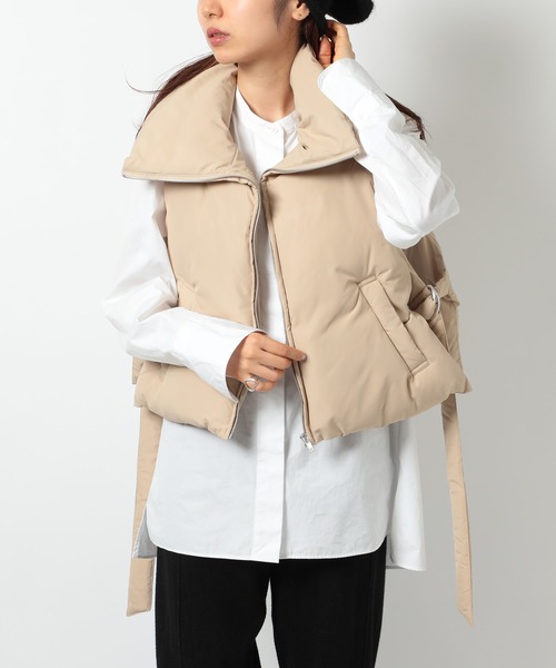 〈FRAMeWORK〉 ダウンベスト/ベージュ FRAMeWORK（フレームワーク）の「ダウンベスト（ダウンベスト）」 - WEAR