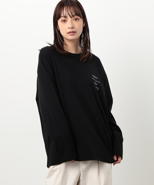 Purple&Yellow(パープルアンドイエロー)の「メッセージプリントロング長袖Tシャツ(Tシャツ/カットソー・メンズ・ホワイト/マスタード/ブラック・SMALL/MEDIUM/LARGE)」の15枚目の写真