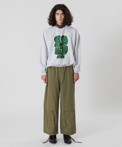 SASQUATCHfabrix.(サスクワァッチファブリックス)の「“HARVEST TIME” SAVAGE SWEATSHIRT(スウェット・メンズ・アッシュグレー/ライトピンク・L/XL)」の10枚目の写真