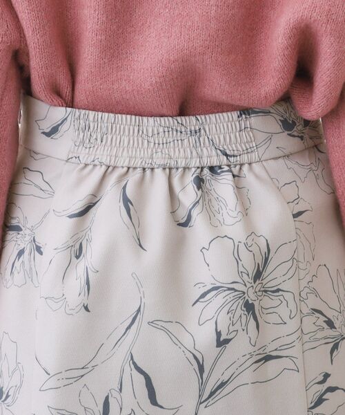 couture brooch（クチュールブローチ）の「◆起毛コールフラワープリントスカート（スカート・レディース・ベージュ系その他4/ピンク系その他・38/40/42）」の12枚目の写真