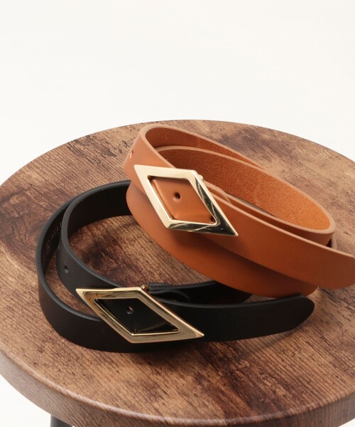 NOLLEY’S（ノーリーズ）の「【AULENTTI/ オーレンティ】 ローンバスバックルベルト（ベルト・レディース・ブラック/キャメル・FREE）」の6枚目の写真
