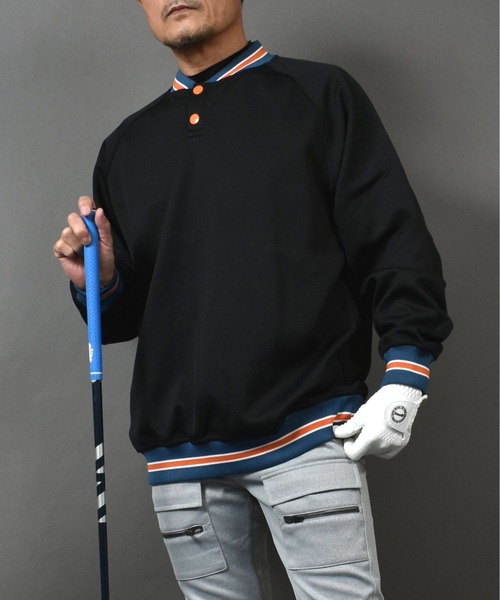 ストレッチ ジャージ 素材 プルオーバー BIG シルエット ゴルフウェアジャケット（ジャージ）｜COMON GOLF（コモンゴルフ）