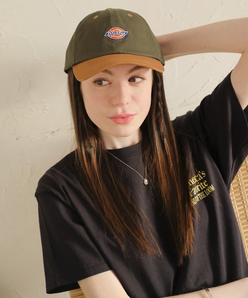 Dickies（ディッキーズ）の「【Dickies】EX ICON TWO TONE LOWCAP/ロゴ/アジャスタブル/フリーサイズ/ストラップバック/2トーン/キャップ/帽子/ディッキーズ（キャップ・メンズ・ホワイト/ブラック/モスグリーン/ベージュ・FREE）」の10枚目の写真