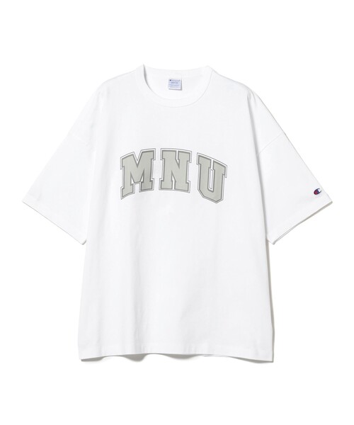 Champion（チャンピオン）の「Champion x BEAMS by MIN-NANO / 別注 プリント Tシャツ（Tシャツ/カットソー・メンズ・ホワイト/オレンジ・SMALL/MEDIUM/X-LARGE/LARGE/XX-LARGE）」の15枚目の写真