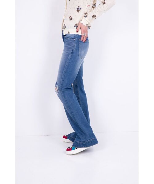 HYSTERIC GLAMOUR（ヒステリックグラマー）の「ローライズフレアデニムパンツ（デニムパンツ・レディース・ライトインディゴブルー・28inch/24inch/25inch/26inch/27inch）」の9枚目の写真