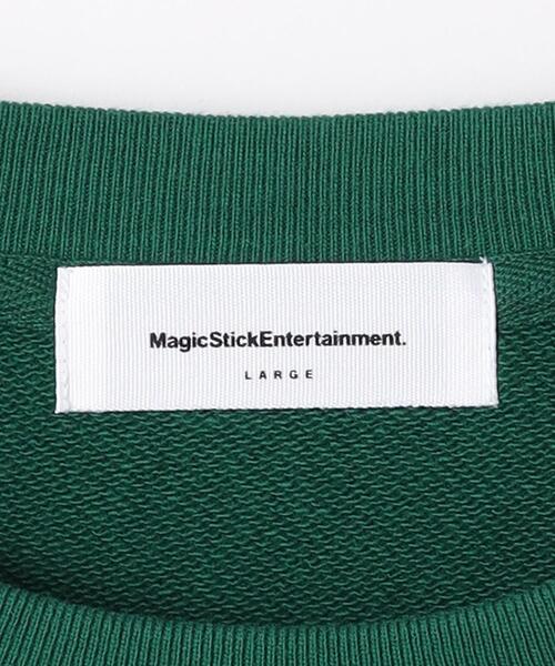 MAGIC STICK(マジックスティック)の「<MAGIC STICK> ドント トラスト クルーネック スウェット(スウェット・メンズ・ダークグリーン/ホワイト・XL/M/L)」の15枚目の写真