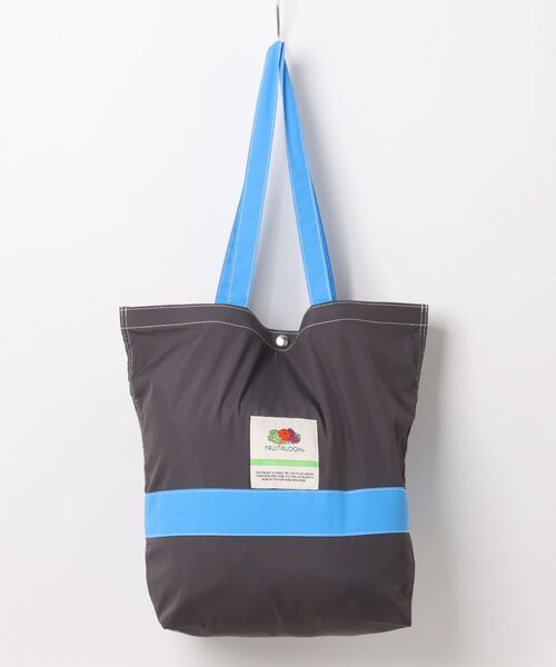 FRUIT OF THE LOOM（フルーツオブザルーム）の「【FRUIT OF THE LOOM】ナイロントートバッグ Lサイズ（トートバッグ・メンズ・レッド/グリーン/グレー/ブルー/ブラック/アイボリー/杢グレー/チャコールグレー/ピンク/ミント/ネイビー/オリーブ/カーキ/ブルーグレー/バイオレット・FREE）」の3枚目の写真
