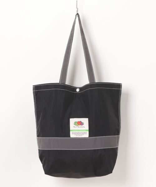 FRUIT OF THE LOOM（フルーツオブザルーム）の「【FRUIT OF THE LOOM】ナイロントートバッグ Lサイズ（トートバッグ・メンズ・レッド/グリーン/グレー/ブルー/ブラック/アイボリー/杢グレー/チャコールグレー/ピンク/ミント/ネイビー/オリーブ/カーキ/ブルーグレー/バイオレット・FREE）」の2枚目の写真