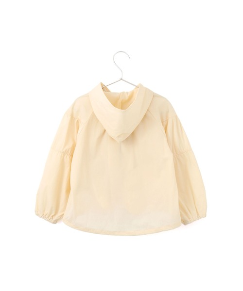 MAKE YOUR DAY(メイクユアデイ)の「ぽわん袖のナイロンパーカー■80~140cm(ナイロンジャケット・キッズ・オレンジ/サックスブルー/アイボリー・100/80/120/140/110/130/90)」の8枚目の写真