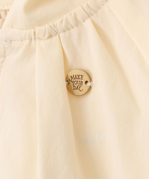 MAKE YOUR DAY(メイクユアデイ)の「ぽわん袖のナイロンパーカー■80~140cm(ナイロンジャケット・キッズ・オレンジ/サックスブルー/アイボリー・100/80/120/140/110/130/90)」の13枚目の写真