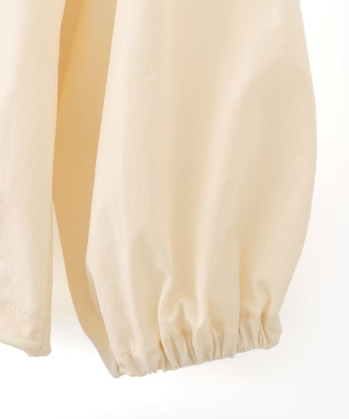 MAKE YOUR DAY(メイクユアデイ)の「ぽわん袖のナイロンパーカー■80~140cm(ナイロンジャケット・キッズ・オレンジ/サックスブルー/アイボリー・100/80/120/140/110/130/90)」の16枚目の写真