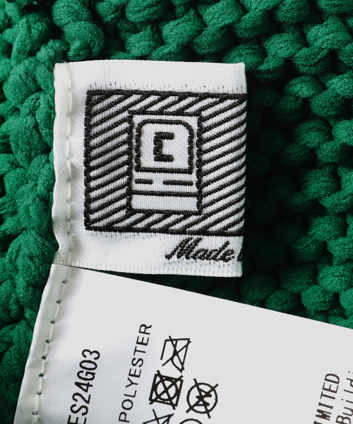 C.E（シーイー）の「【C.E / シーイー】POLY KNIT CAP（ニットキャップ/ビーニー・メンズ・チャコールグレー/グリーン・FREE）」の6枚目の写真