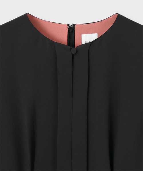 Paul Smith(ポールスミス)の「ウィメンズ サテン フレア ワンピース / 145009 DR138(ワンピース・レディース・ネイビー/ブラック・40/38/42)」の6枚目の写真