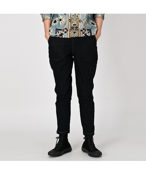 45R（フォーティファイブアール）の「ライ麦ストレッチデニムの桃比女（デニムパンツ・レディース・ダークインディゴブルー・27inch/28inch/29inch）」の3枚目の写真