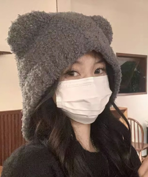 Yuria_Mrs様♡リクエスト 2点 まとめ商品 くま耳ニット帽 Yuria_Mrs様♡リクエスト 2点 まとめ商品 くま耳ニット帽 - 帽子