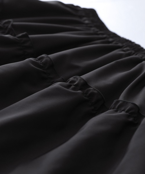 n'OrLABEL(ノアールレーベル)の「『3段ティアードスカート』(スカート・レディース・アイボリー/ブラック・FREE)」の22枚目の写真