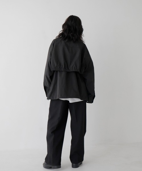 hellam（へラム）の「3WAY レイヤードジャケット（ナイロンジャケット・レディース・ブラック/ホワイト・FREE）」の6枚目の写真