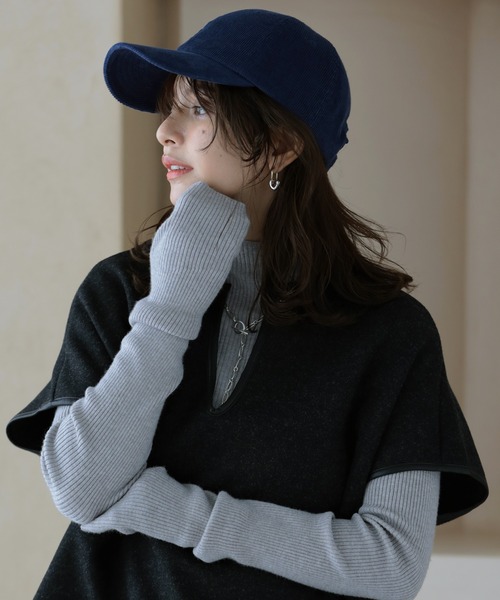 DORA‼️love ear art コーデュロイキャップ 黒 DORA‼️love ear art コーデュロイキャップ 黒 BROSH×LOVE EAR