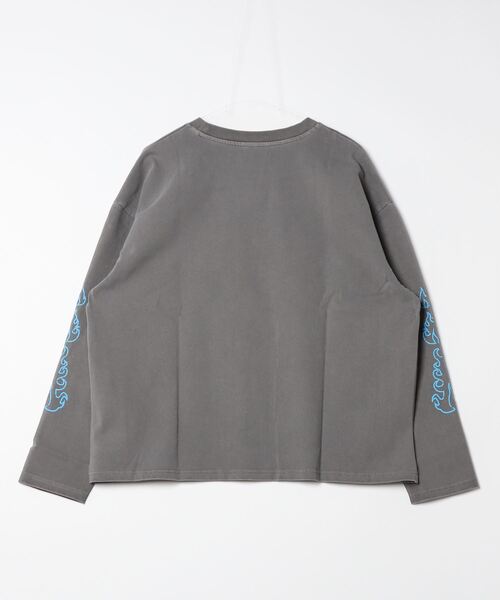 centimeter(センチメーター)の「Flame logo pigment long tee(Tシャツ/カットソー・メンズ・サックスブルー/ブラック/キナリ・LARGE/MEDIUM/X-LARGE)」の6枚目の写真