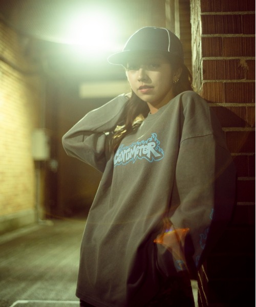 centimeter(センチメーター)の「Flame logo pigment long tee(Tシャツ/カットソー・メンズ・サックスブルー/ブラック/キナリ・LARGE/MEDIUM/X-LARGE)」の14枚目の写真