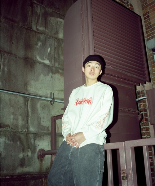 centimeter(センチメーター)の「Flame logo pigment long tee(Tシャツ/カットソー・メンズ・サックスブルー/ブラック/キナリ・LARGE/MEDIUM/X-LARGE)」の12枚目の写真